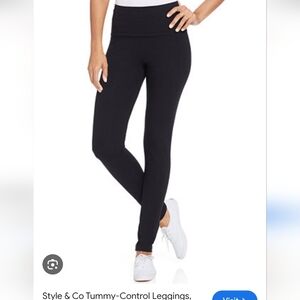 Style & Co Mid Rise Yoga bottom Black Leggings